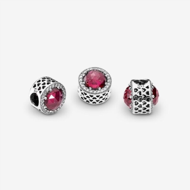 Sparkling Cerise Pink Charm Pandora