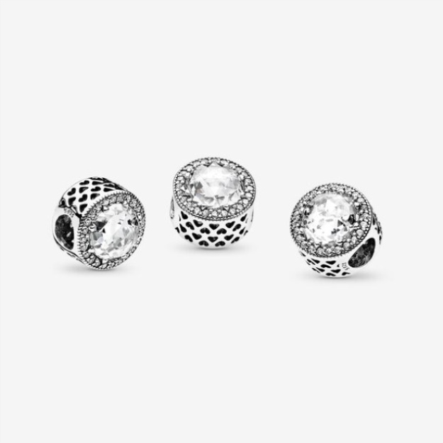 Sparkling Clear Charm Pandora Sterling Silver