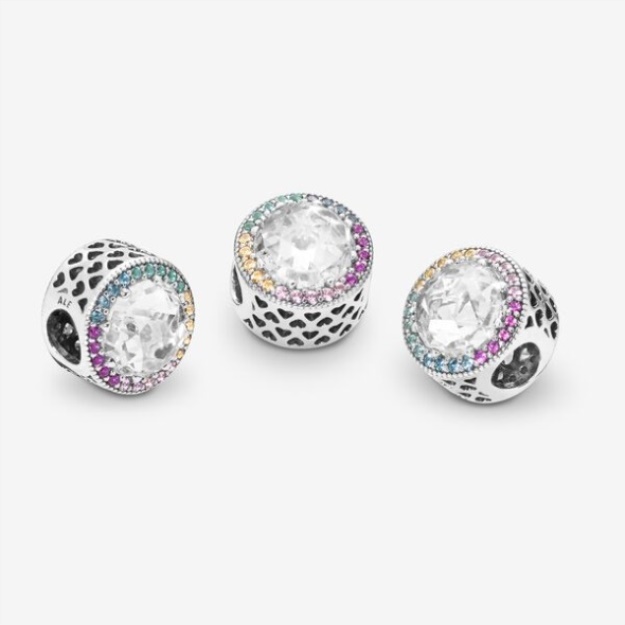 Sparkling Clear Charm Pandora Sterling Silver