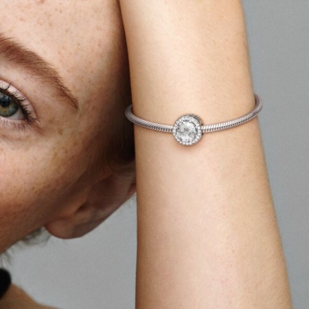 Sparkling Clear Charm Pandora Sterling Silver