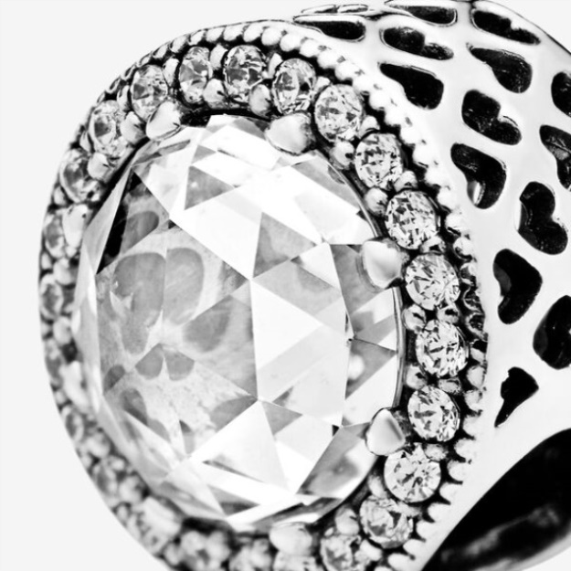 Sparkling Clear Charm Pandora Sterling Silver