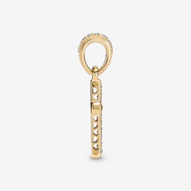 Sparkling Cross Pendant Pandora Gold