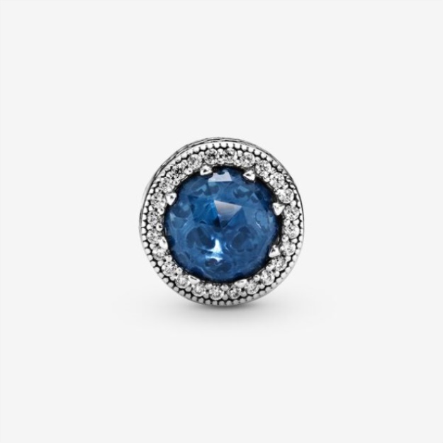 Sparkling Dark Blue Charm Pandora