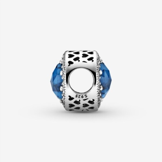 Sparkling Dark Blue Charm Pandora