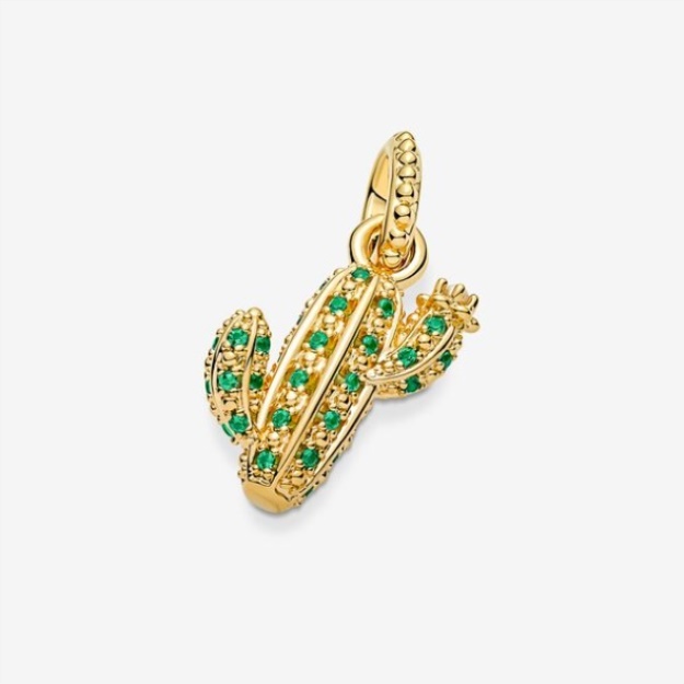 Sparkling Desert Cactus Pendant Pandora