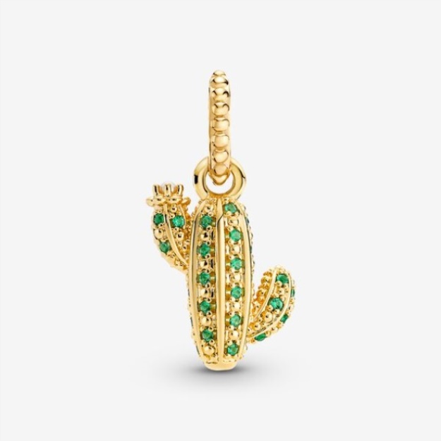 Sparkling Desert Cactus Pendant Pandora