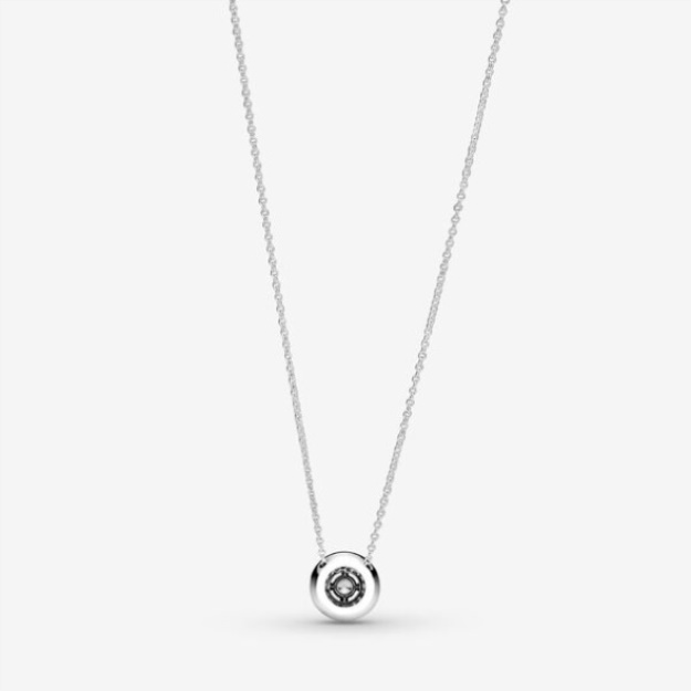 Sparkling Double Halo Collier Necklace Pandora