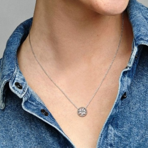 Sparkling Family Tree Necklace Pandora CA
