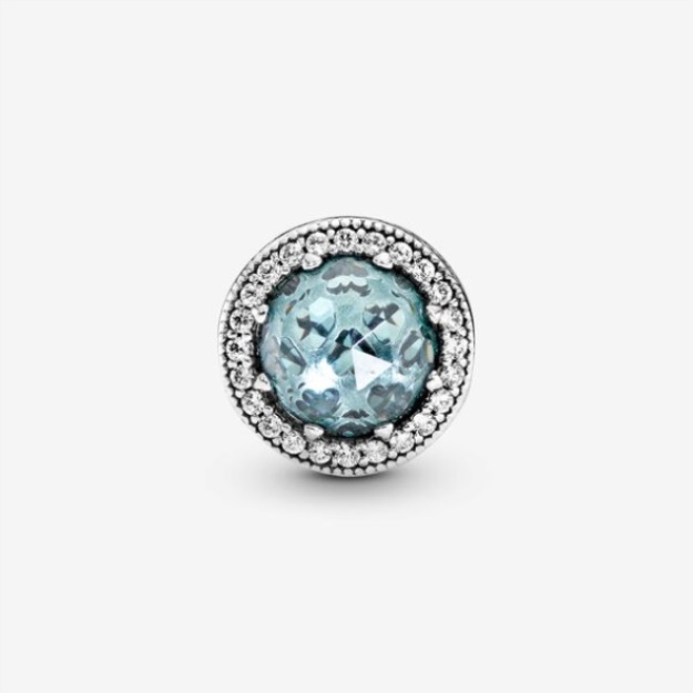 Sparkling Glacier Blue Charm Pandora