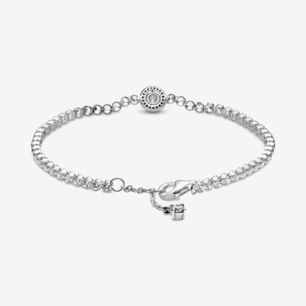 Sparkling Halo Tennis Bracelet Pandora