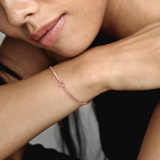 Sparkling Heart Fashion Tennis Bracelet Pandora