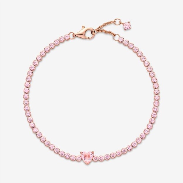 Sparkling Heart Fashion Tennis Bracelet Pandora