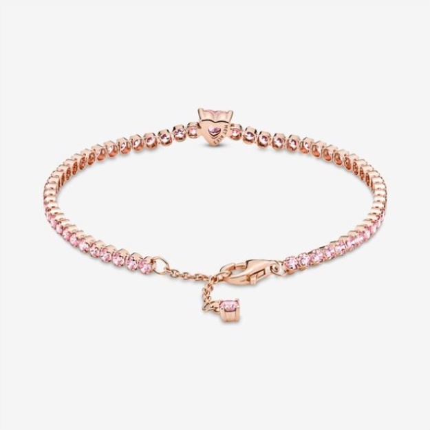 Sparkling Heart Fashion Tennis Bracelet Pandora