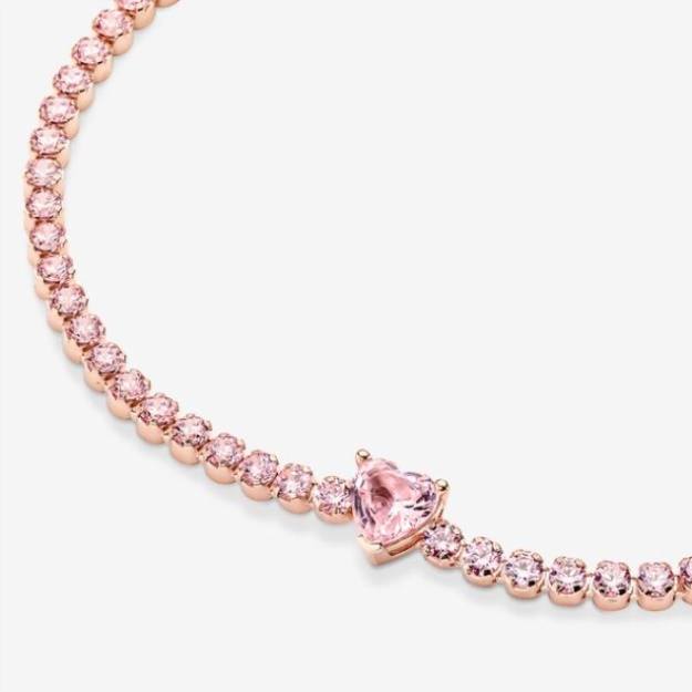 Sparkling Heart Fashion Tennis Bracelet Pandora