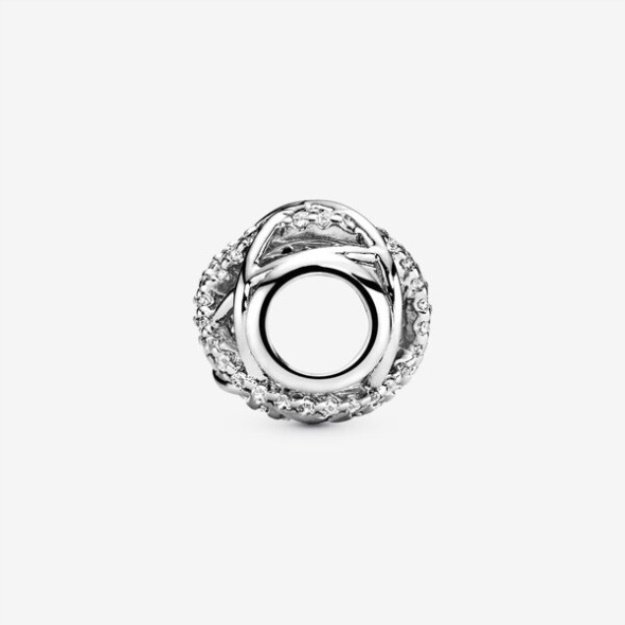 Sparkling Lines Openwork Charm Pandora Sterling Silver