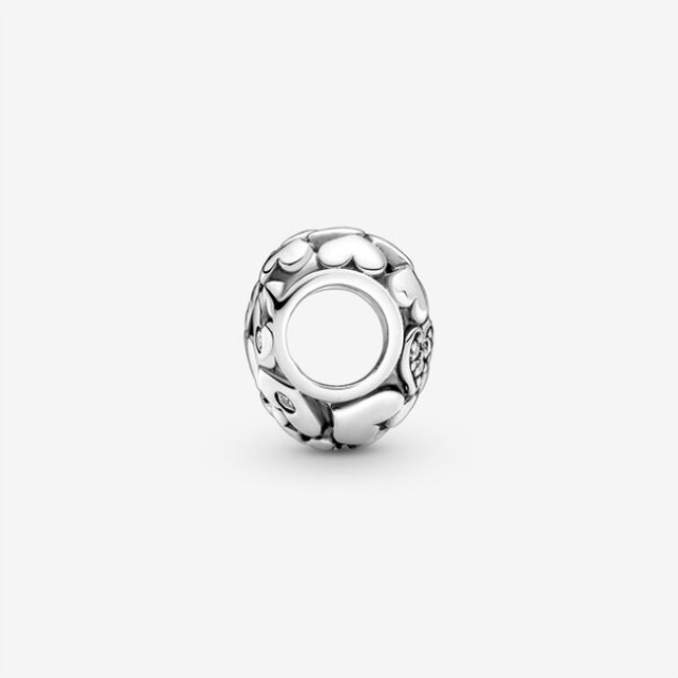 Sparkling Openwork Heart Charm Pandora