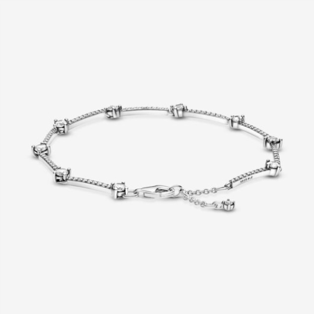 Sparkling Pave Bars Bracelet Pandora Sterling Silver