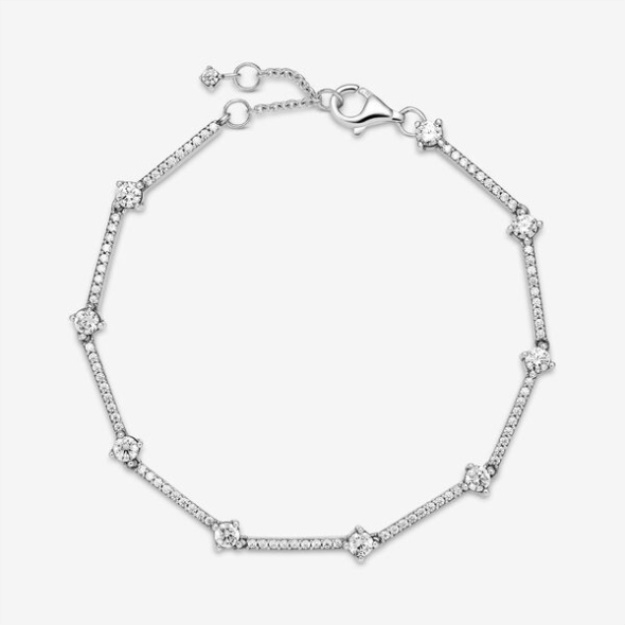 Sparkling Pave Bars Bracelet Pandora Sterling Silver
