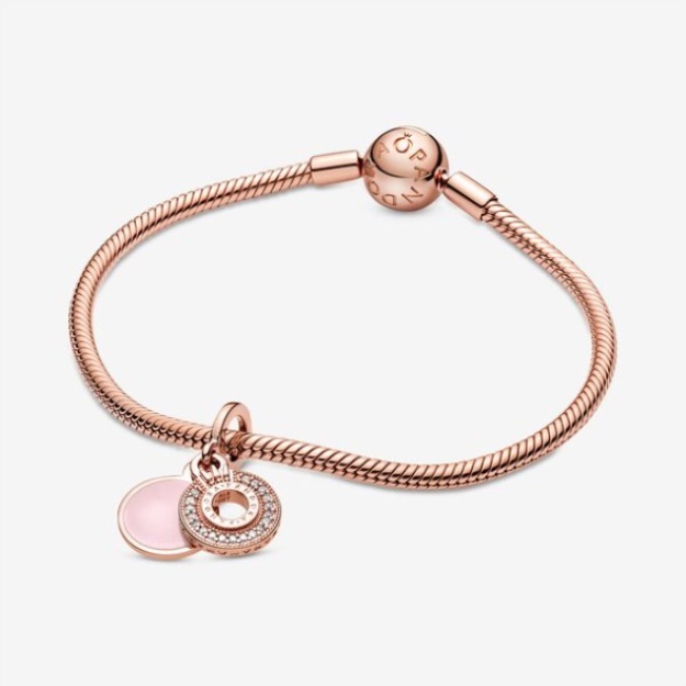 Sparkling Pave Crown O Dangle Charm Pandora