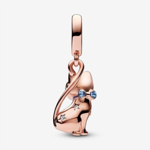 Sparkling Pet Cat Dangle Charm Pandora