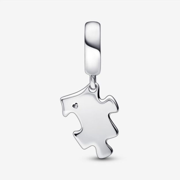 Sparkling Puzzle Piece Dangle Charm Pandora