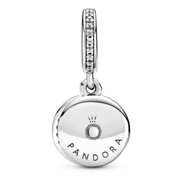 Sparkling Red Disc Double Dangle Charms Pandora