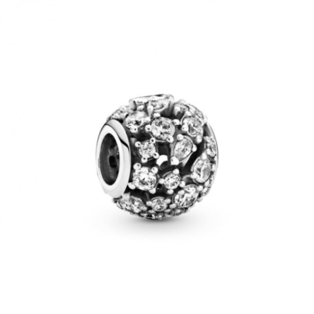 Sparkling Round Openwork Charms Pandora