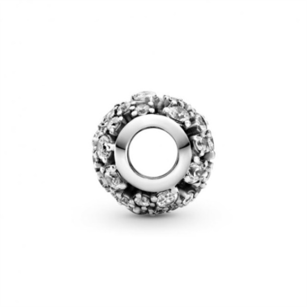 Sparkling Round Openwork Charms Pandora
