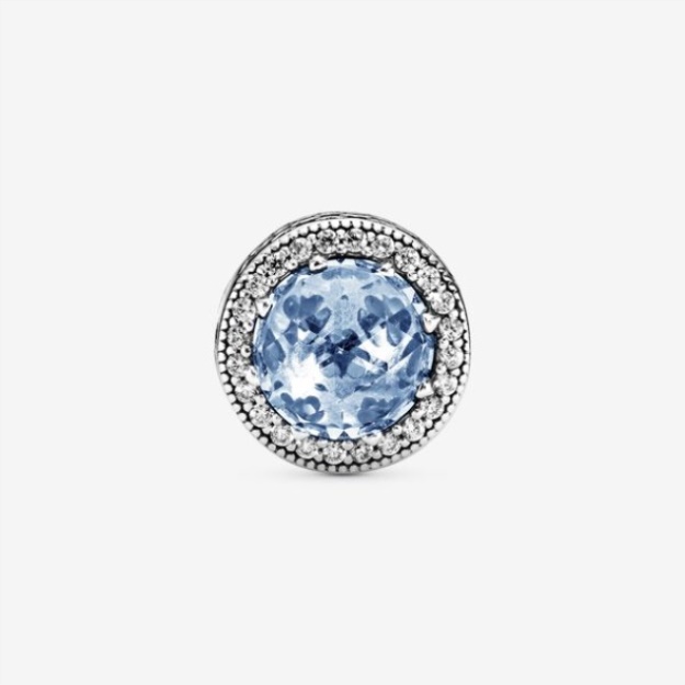 Sparkling Sky Blue Charm Pandora