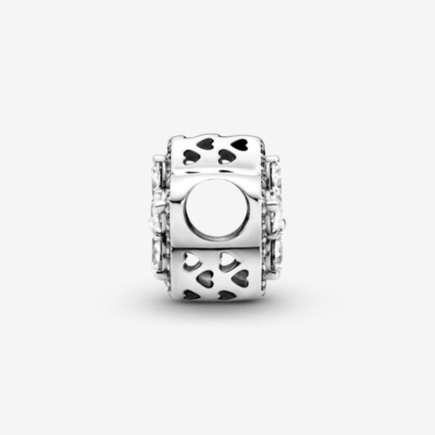 Sparkling Snowflake Pave Charm Pandora Sterling Silver