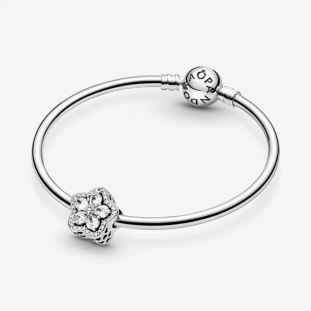 Sparkling Snowflake Pave Charm Pandora Sterling Silver