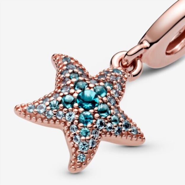 Sparkling Starfish Dangle Charm Pandora