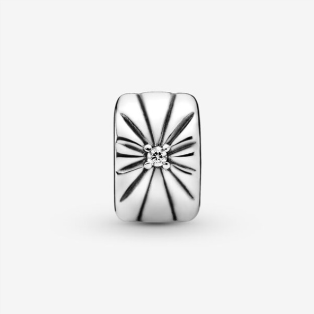 Sparkling Sunburst Clip Charm Pandora