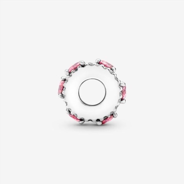 Sparkling Triple Halo Hearts Charm Pandora