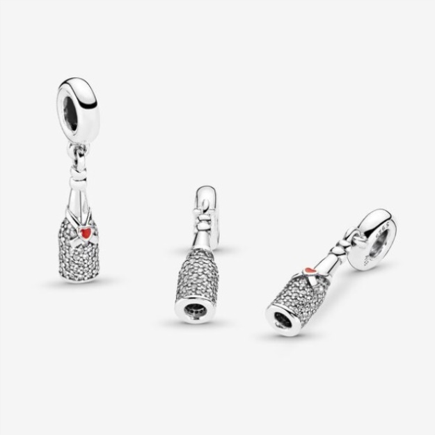 Sparkling Wine Bottle Dangle Charm Pandora
