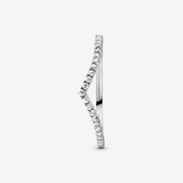 Sparkling Wishbone Ring Pandora Sterling Silver