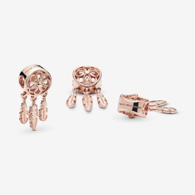 Spiritual Dreamcatcher Charm Pandora Rose Gold Plated