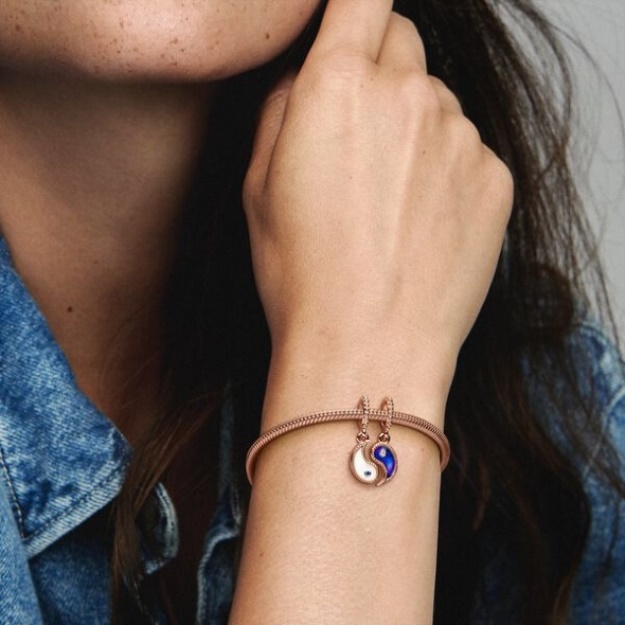 Splittable Yin Yang Sparkling Dangle Charm Pandora