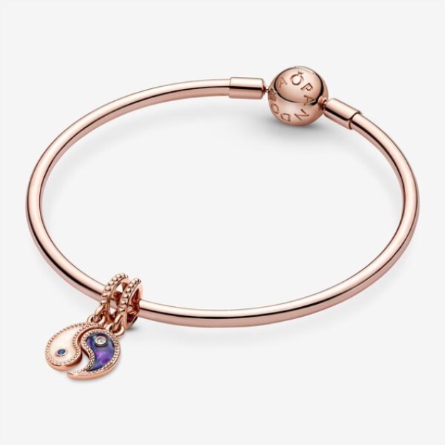 Splittable Yin Yang Sparkling Dangle Charm Pandora