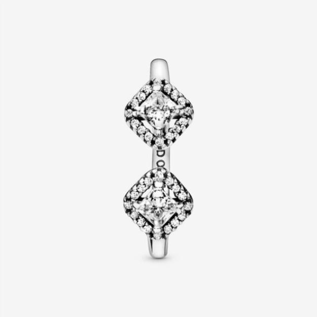 Square Sparkle Open Ring Pandora