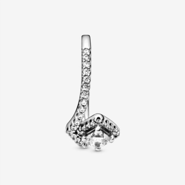 Square Sparkle Wishbone Ring-Final Sale Pandora