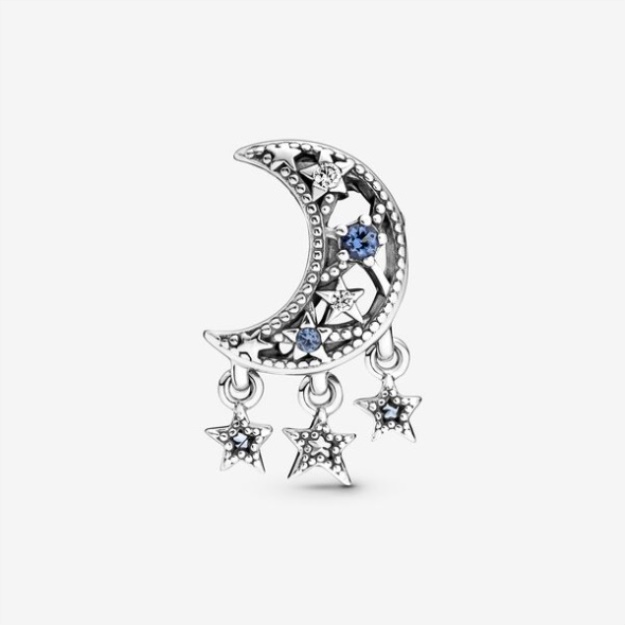 Star Crescent Moon Charm Pandora