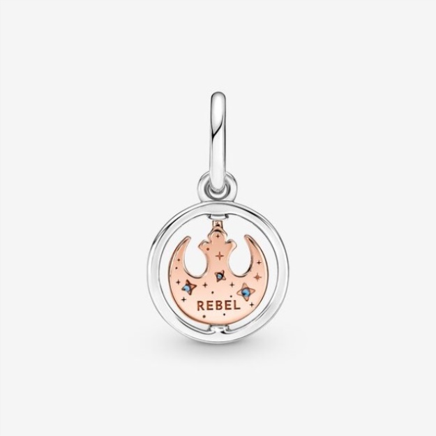 Star Wars Rebel Alliance Symbol Spinning Pendant Pandora