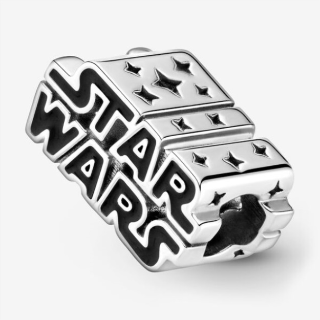 Star Wars Silver 3D Logo Charm-Final Sale Pandora