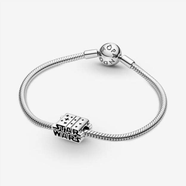 Star Wars Silver 3D Logo Charm-Final Sale Pandora