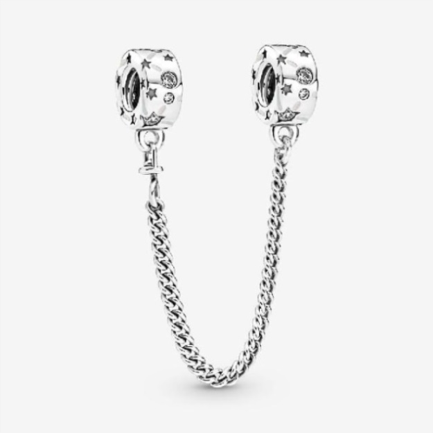 Stars  Galaxy Safety Chain Charm Pandora