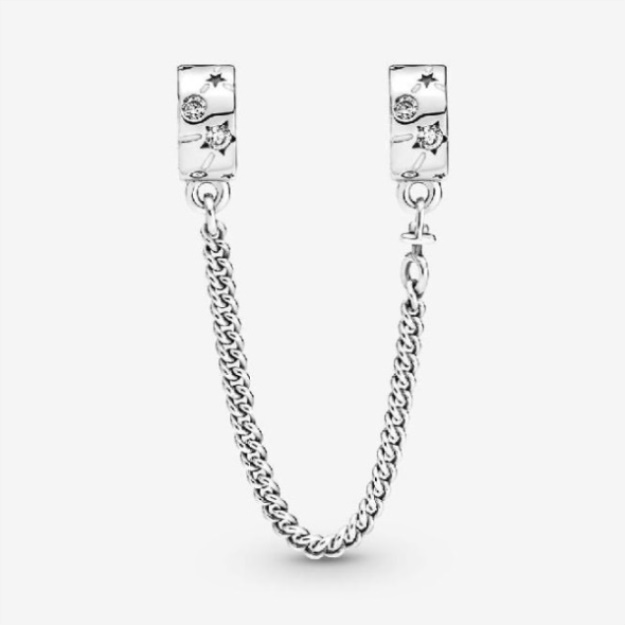 Stars  Galaxy Safety Chain Charm Pandora