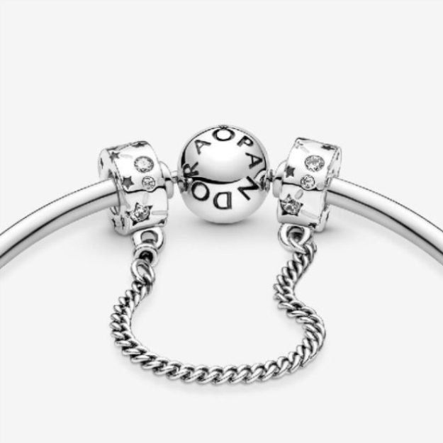Stars  Galaxy Safety Chain Charm Pandora