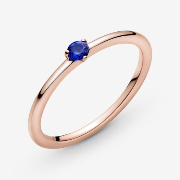Stellar Blue Solitaire Ring Pandora