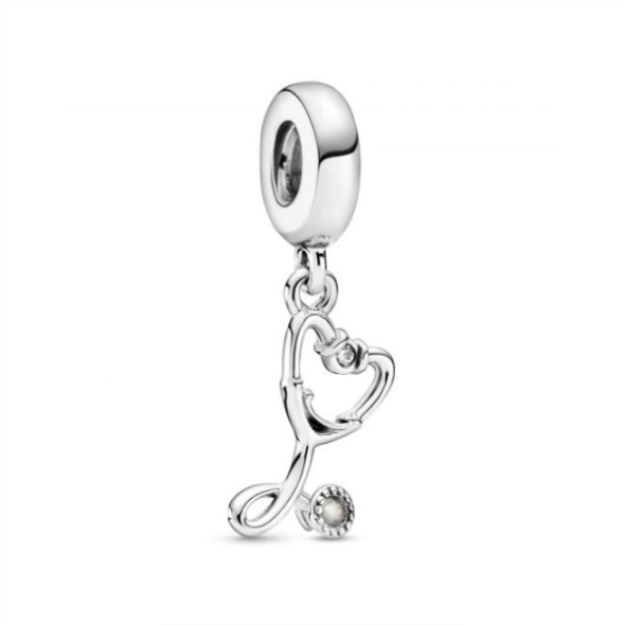 Stethoscope Heart Dangle Charms Pandora